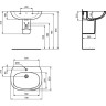 Раковина IDEAL STANDARD Tesi T351201